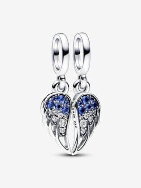 Pandora Sparkling Splitable Angel Wings Dangle Charm
